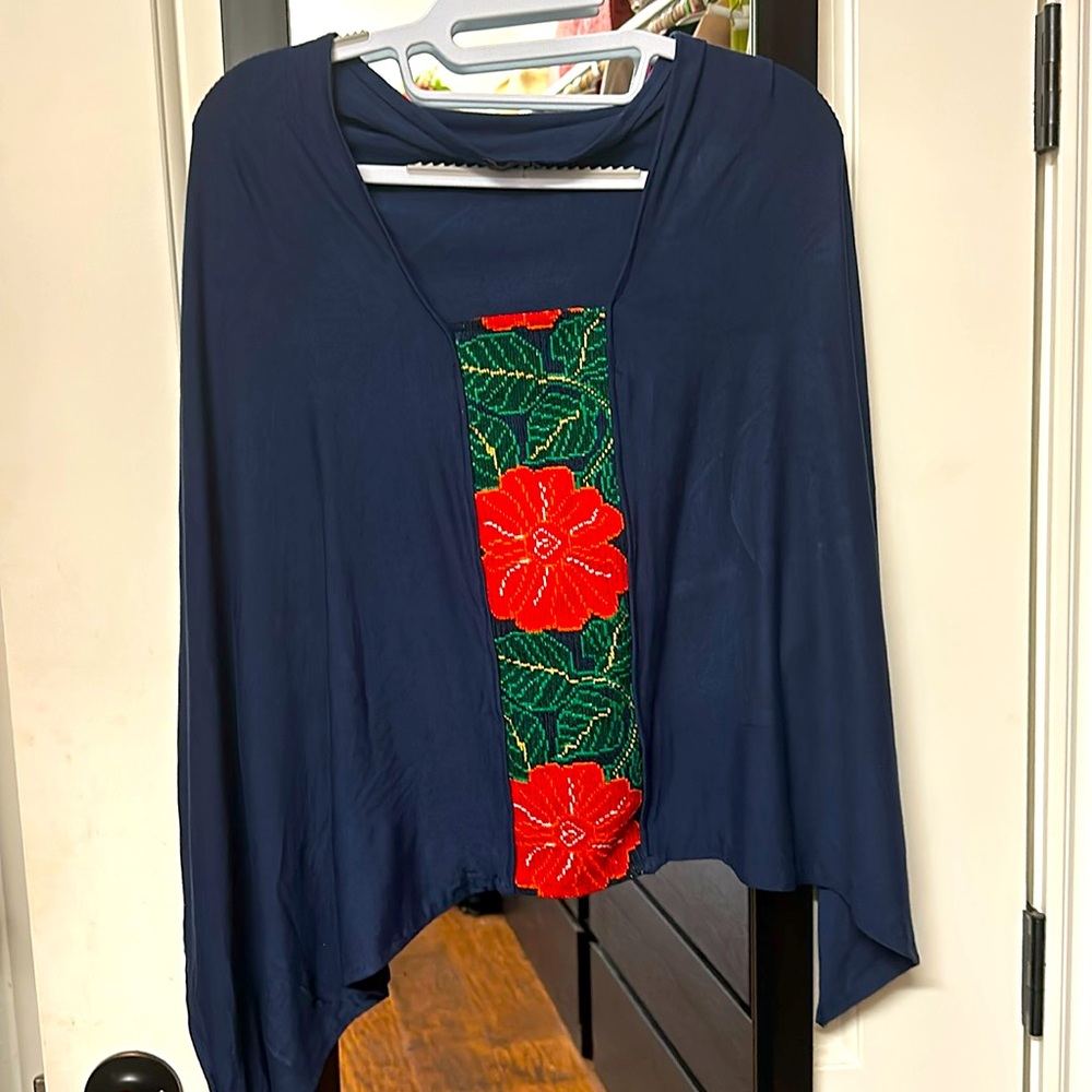 Poncho top also known as a Huipil